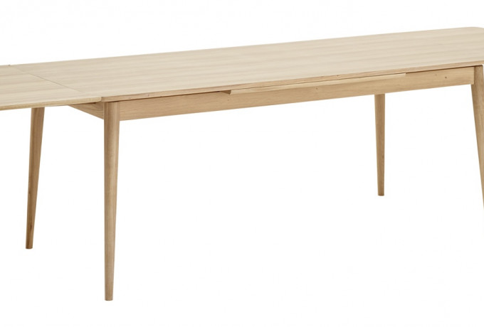 Ambitiøs Biprodukt koks Egetræs spisebord med hollandsk udtræk » CASØ Furniture