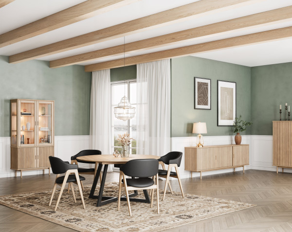 330 Highboard sideboard 220 display cabinet Ellis140 Konrad natural oil