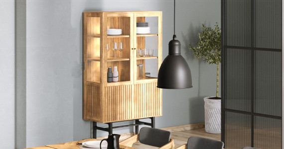 CASO 230 Display cabinet natural oil