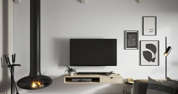 BERLIN TV unit oak whiteoil