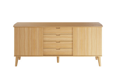 120 2526 020025 Sideboard oak natural oil front