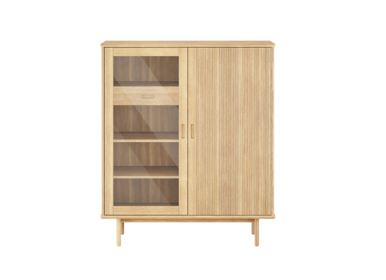 330 highboard glass door natural oil 