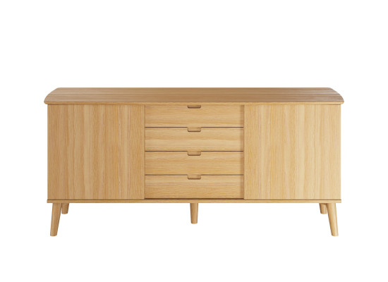 120 2526 020025 Sideboard oak natural oil front