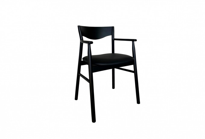 Magrethe chair black stained 2