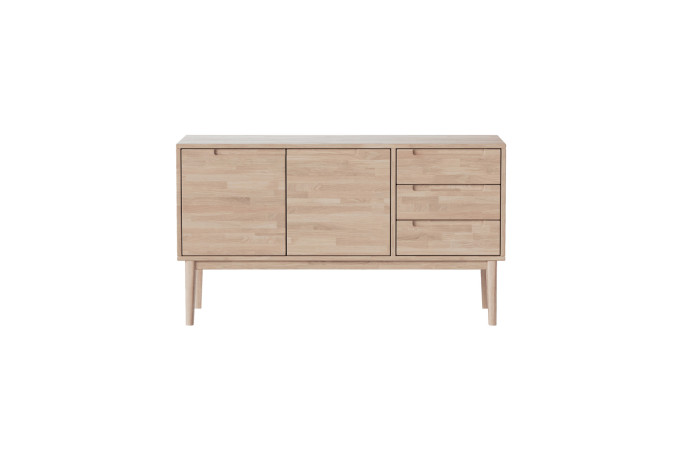 LIV 2573 010052 VILDE sideboard oak white oil front