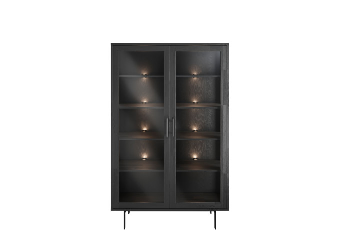 Caso P 65 Glass Cabinet Black Fingerjoint Front Studio.0002 web