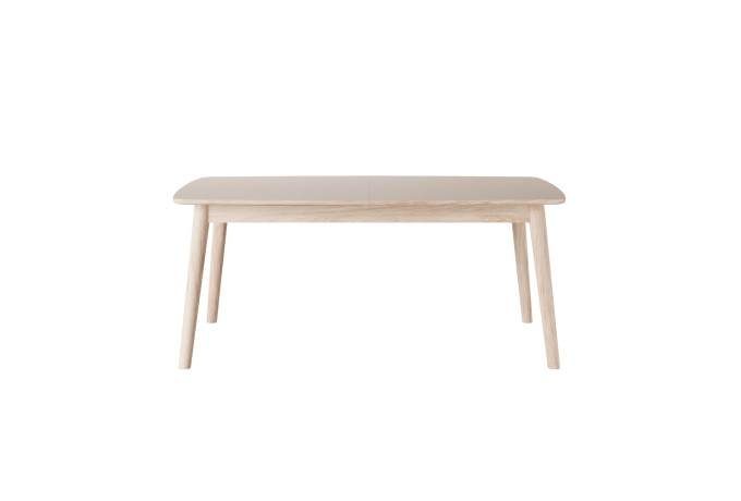 120 2110 0150552 Dining table oak white oil w mocca laminate front