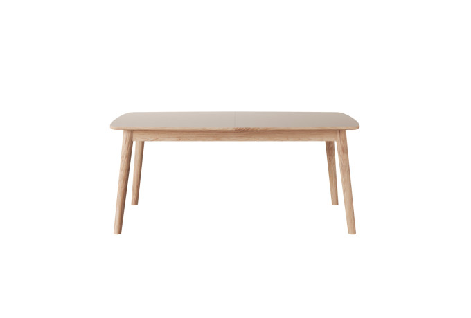 120 2110 0250552 Dining table oak natural oil w mocca laminate front