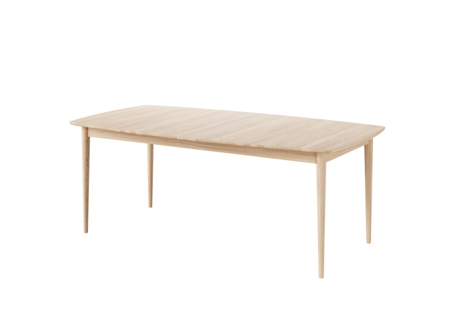 LIV 2014 010052 ELNA Dining table oak white oil angled