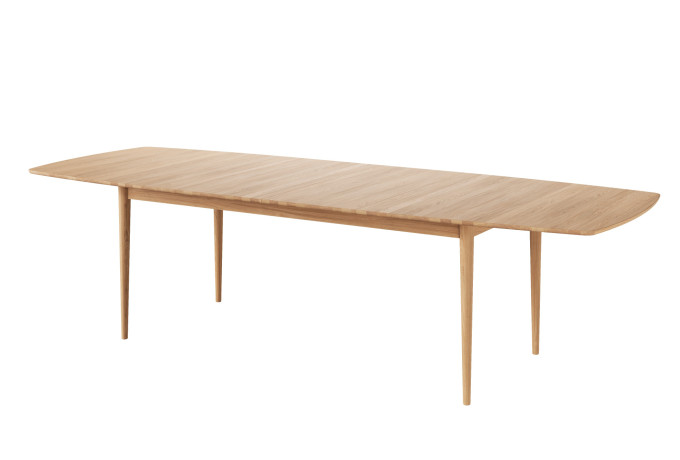LIV 2014 020052 ELNA Dining table oak natural oil extended angled