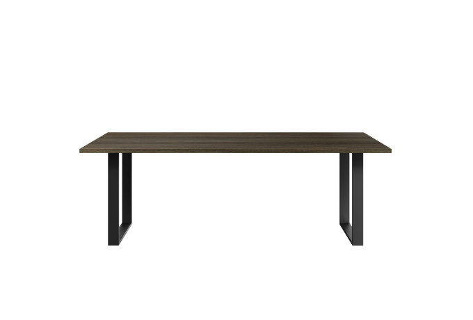 LIV 2016 030026 GRO Plank table oak smoked oil u legs front