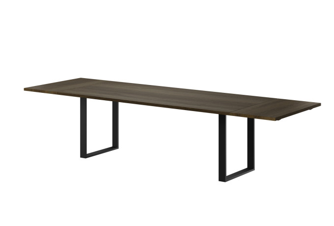 LIV 2016 030026 GRO Plank table oak smokedoil u legs angled w. ext