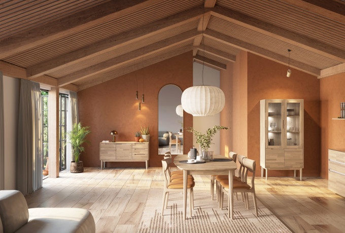 VILDE Set Vilde dining Esther white oil