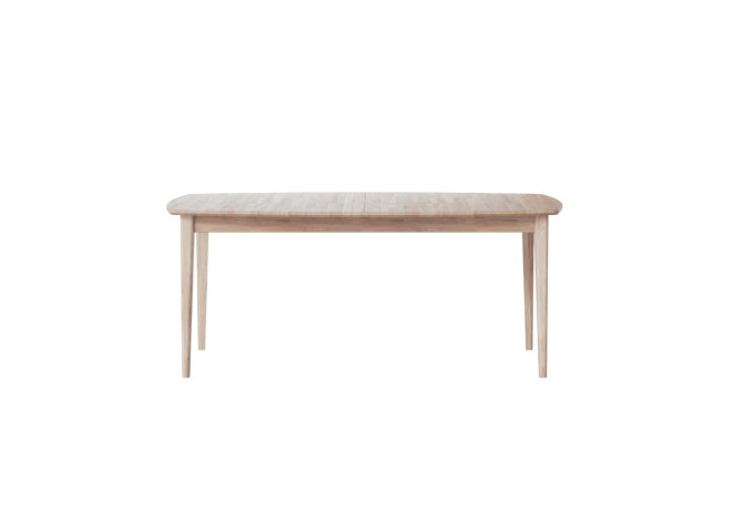 LIV 2017 010052 VILDE dining table oak white oil front
