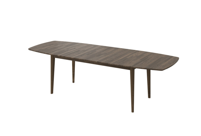 LIV 2017 060052 VILDE dining table oak smoked oil angled extended