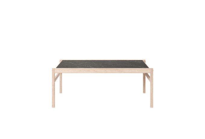 LIV 2309 011952 LOUNGE coffee table grey ceramic top oak white oil front