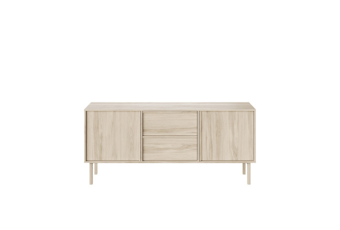NEL 2571 010052 Nellie sideboard 2 doors oak white oil front