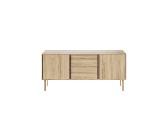 NEL 2571 020052 Nellie sideboard 2 doors oak natural oil front