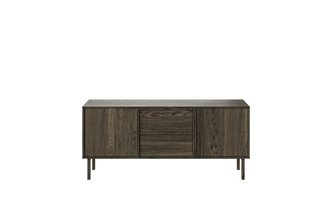 NEL 2571 060052 Nellie sideboard 2 doors oak smoked oil front
