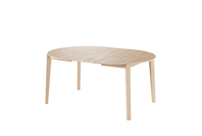 LIV 2015 010052 Daydream dining table oak white oil extended