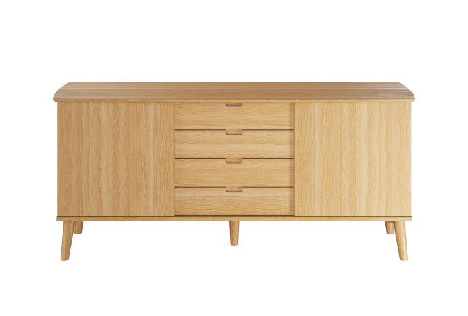 120 2526 020025 Sideboard oak natural oil front