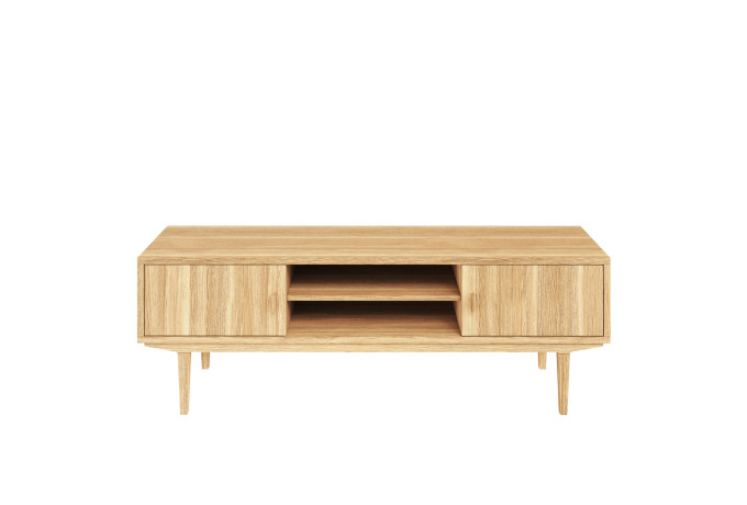 420 2711 020052 TV stand natural oil front new handles