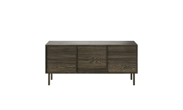 NEL 2569 060052 Nellie sideboard 6 Drawers oak smoked oil front